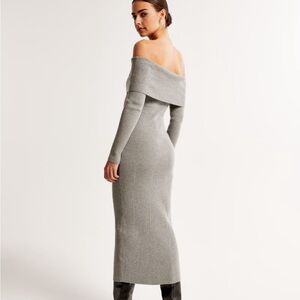 Abercrombie and Fitch off the shoulder midi sweater dress